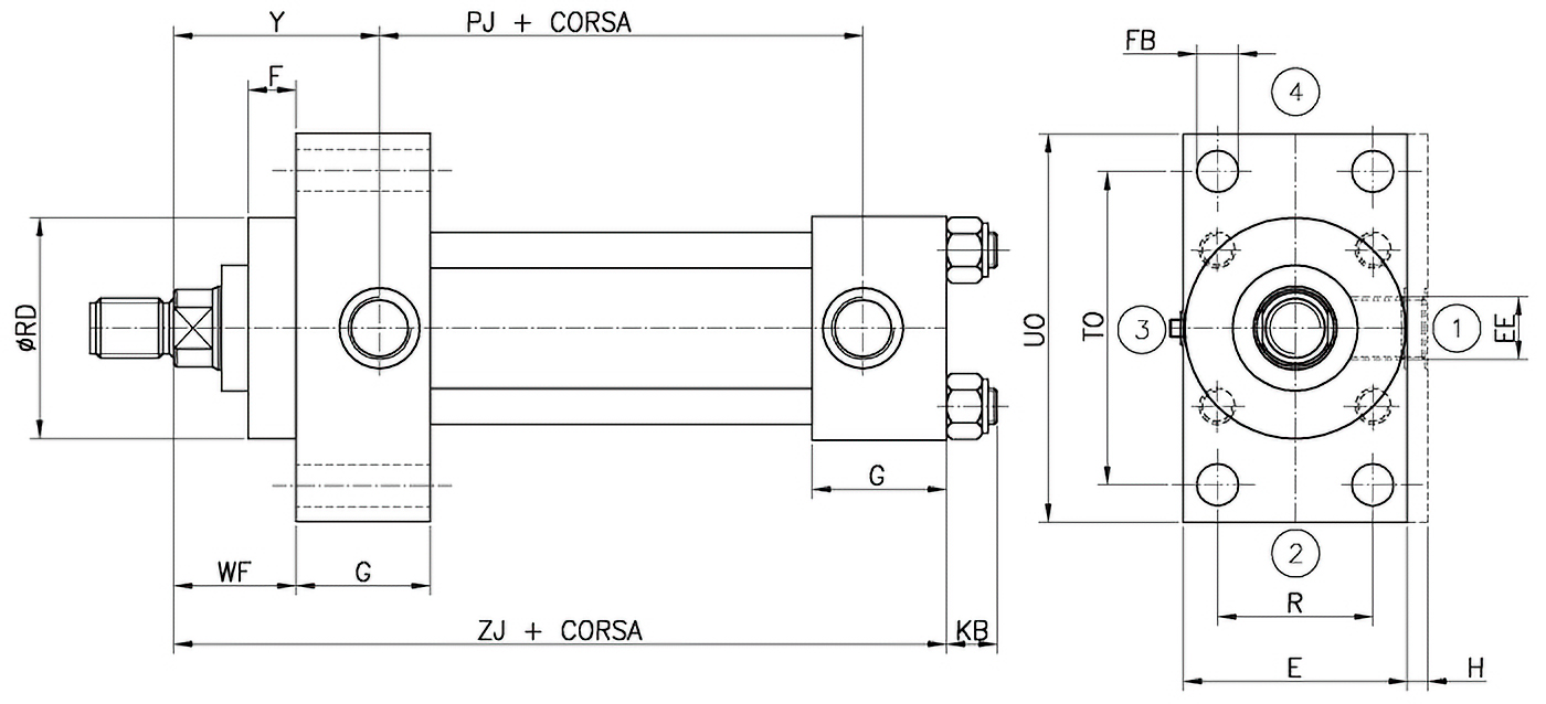 Design A mounting ISO ME5