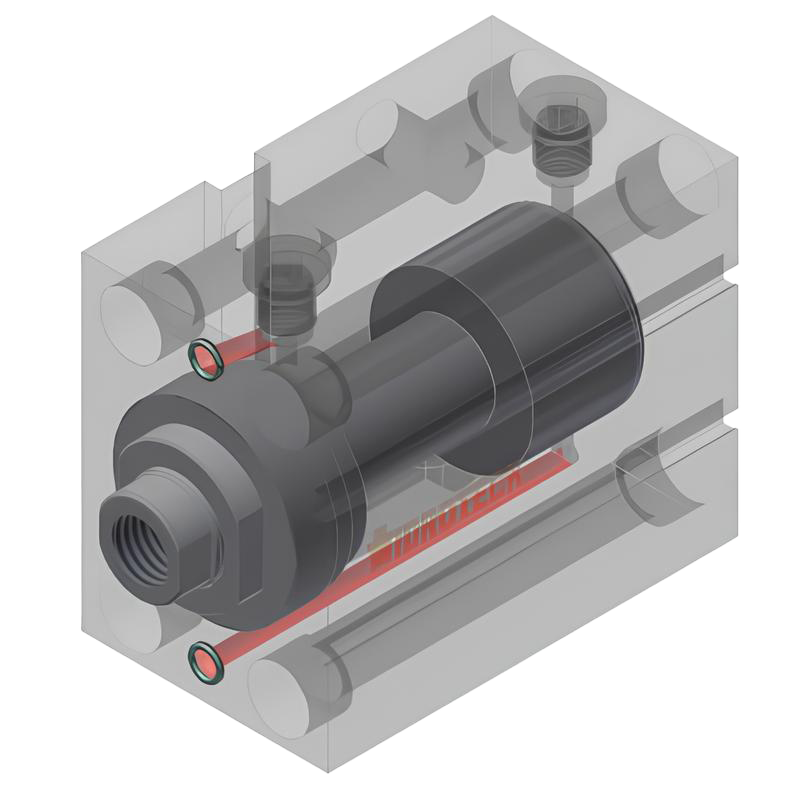 Cilindro in alluminio RT-MT Modello A