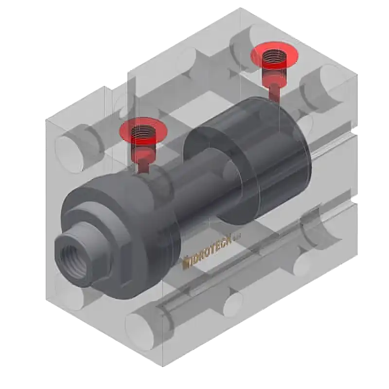 Cilindro in alluminio RT-MT Modello X