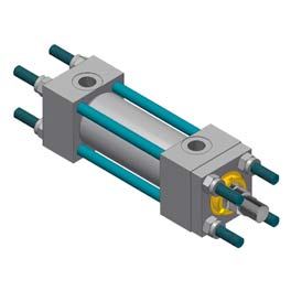 Tie-rod hydraulic cylinders