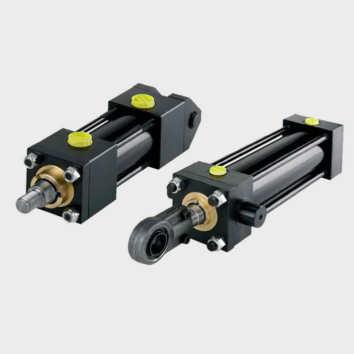 Tie-rod hydraulic cylinders